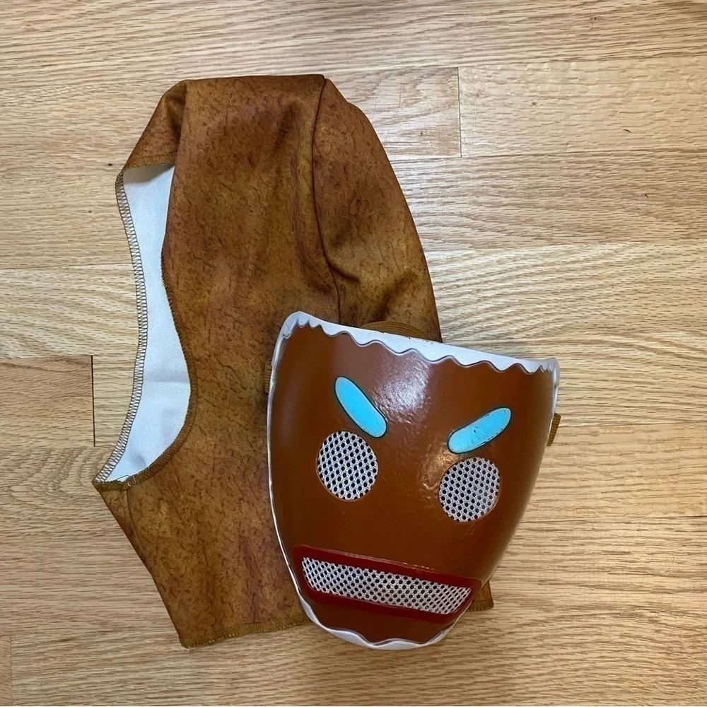 Fortnite Gingerbread Costume Child’s Large W/ Mask Bodysuit Halloween Cosplay